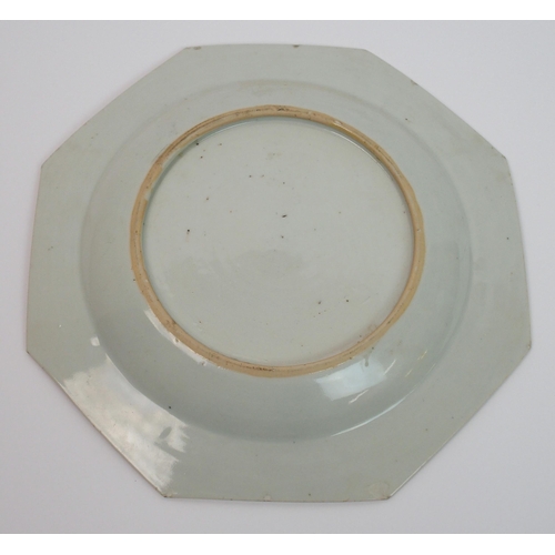 88 - A Chinese octagonal plate