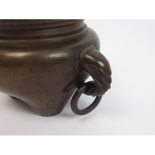 94 - A Japanese bronze censer