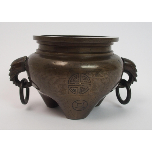 94 - A Japanese bronze censer