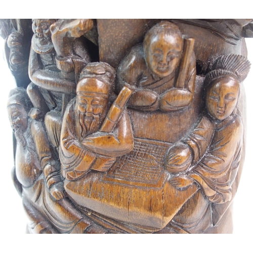 101 - A Chinese bamboo carving