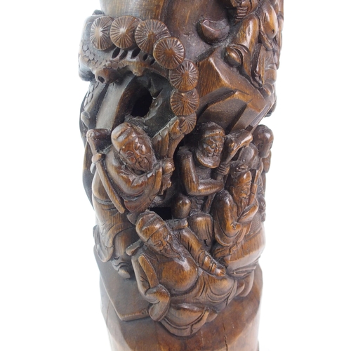 101 - A Chinese bamboo carving