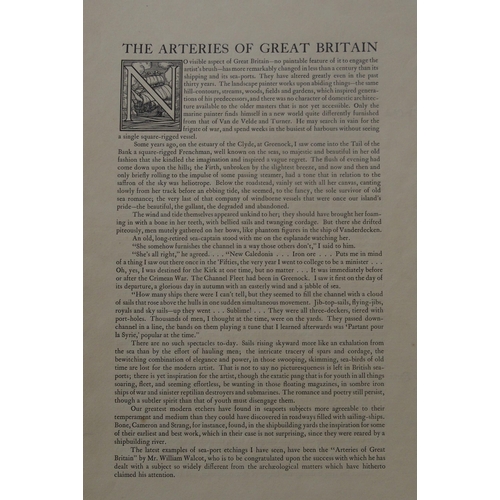 1015 - WILLIAM WALCOT - THE ARTERIES OF GREAT BRITAIN MCMXXII