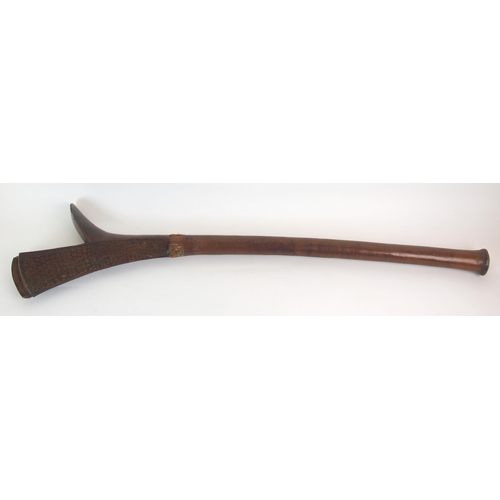 102 - A Fujian hardwood gunstock war club