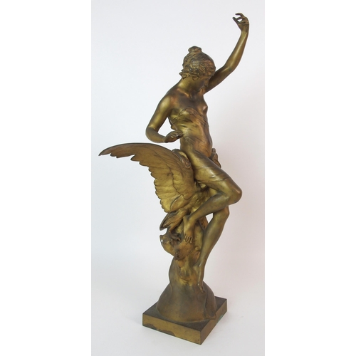 1067 - A French gilt bronze classical figure  after Emile-Louis Picault (French  1833-1915)