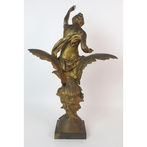 1067 - A French gilt bronze classical figure  after Emile-Louis Picault (French  1833-1915)