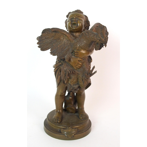 1068 - An Italian patinated bronze figure  after Adriano Cecioni (Italian  1838-1896)