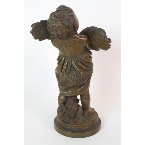 1068 - An Italian patinated bronze figure  after Adriano Cecioni (Italian  1838-1896)