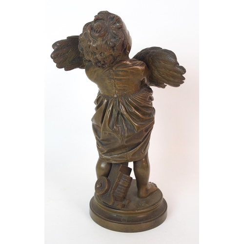 1068 - An Italian patinated bronze figure  after Adriano Cecioni (Italian  1838-1896)