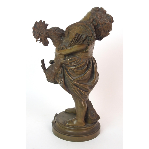 1068 - An Italian patinated bronze figure  after Adriano Cecioni (Italian  1838-1896)