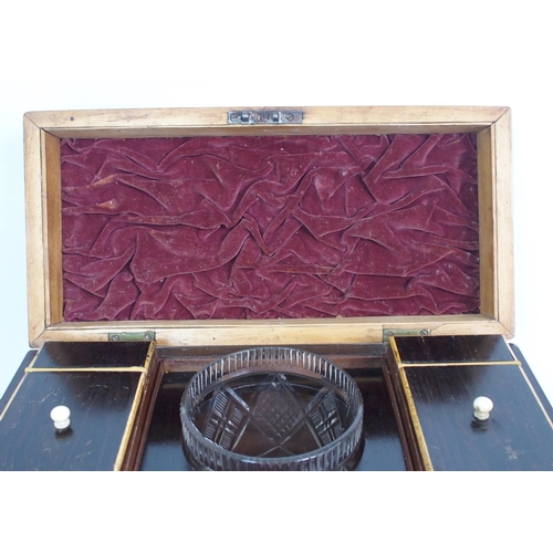 1071 - An English Regency mahogany tea caddy