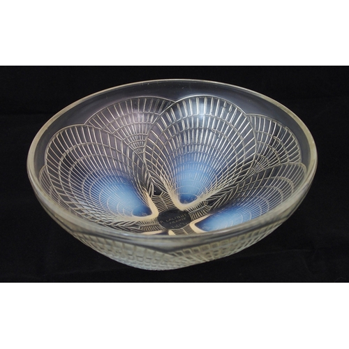 1079 - A Rene Lalique moulded opalescent glass Coquilles coupe