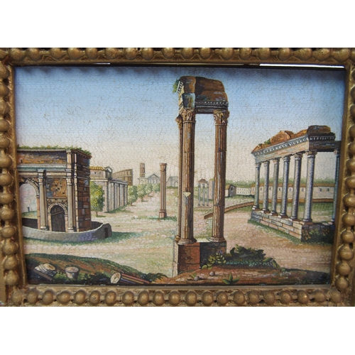 1091 - An Italian Grand Tour micro-mosaic plaque