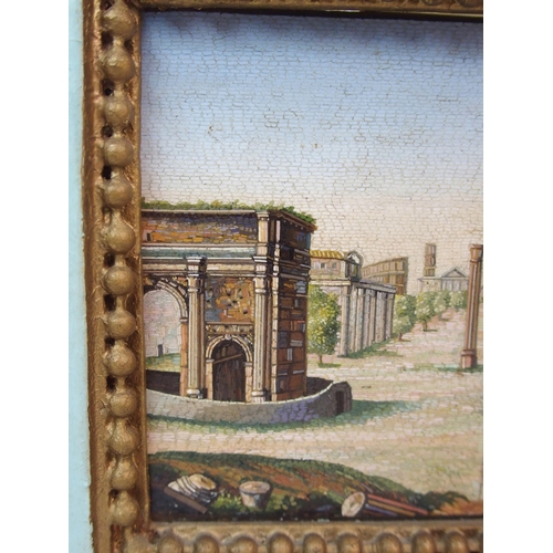 1091 - An Italian Grand Tour micro-mosaic plaque