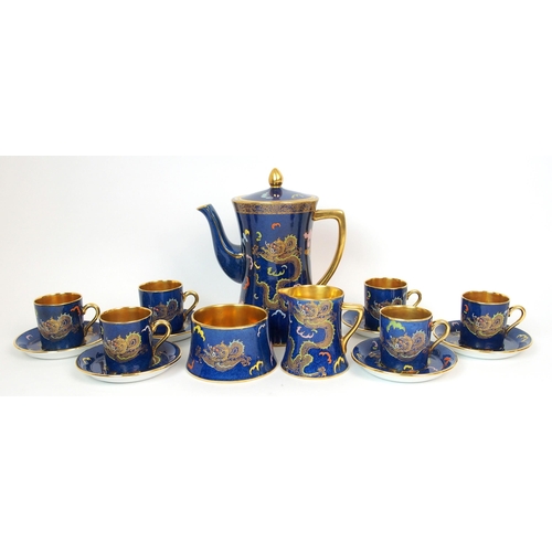 1092 - A W&R Carlton Ware fifteen piece coffee service