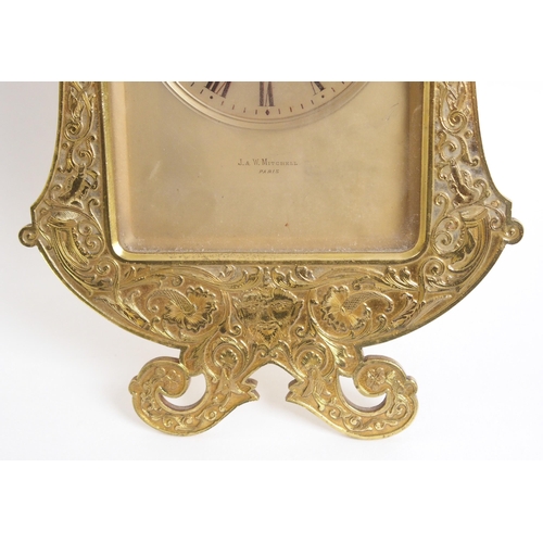 1095 - A French gilt bronze mantle clock