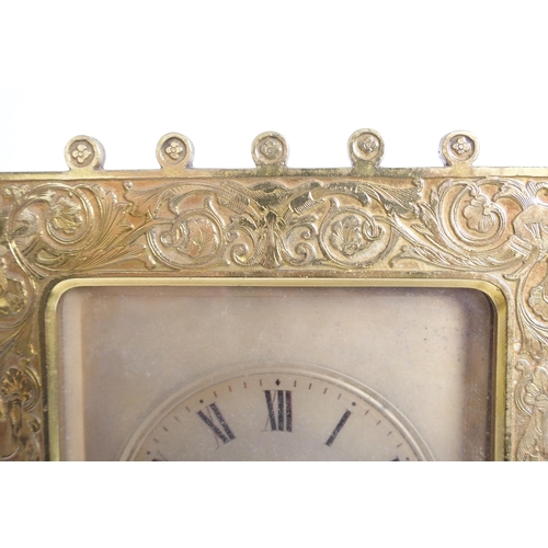 1095 - A French gilt bronze mantle clock