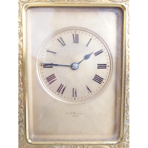 1095 - A French gilt bronze mantle clock