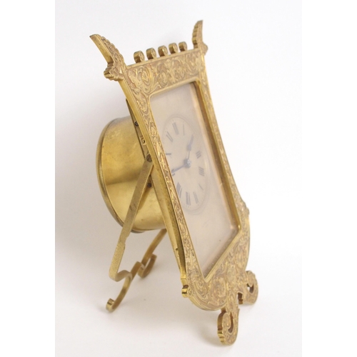 1095 - A French gilt bronze mantle clock