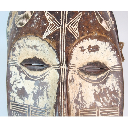 11 - An African Gabon Fang large carved and painted head mask