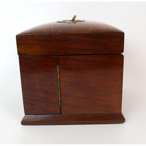 1103 - An English mahogany ladies vanity box