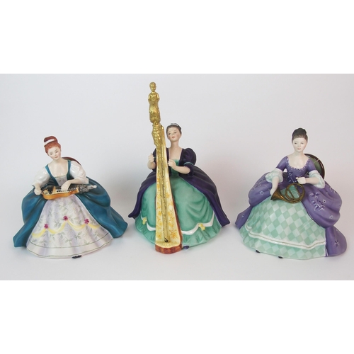 1106 - A group of twelve Royal Doulton Lady Musician figures