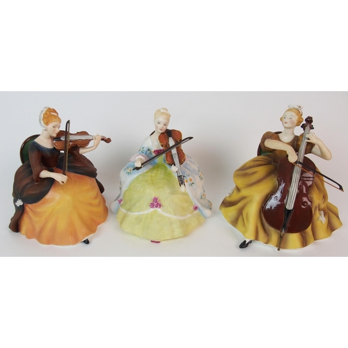 1106 - A group of twelve Royal Doulton Lady Musician figures