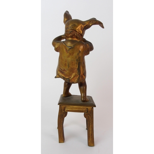 1111 - A French gilt bronze figure  Louis Oury (French  19th Century)