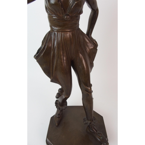 1112 - An Art Deco patinated bronze figure  John Beresford Walker (Scottish  1877-1948)