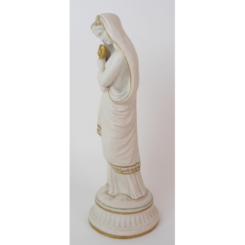 1113 - A Kerr & Binns Worcester Parian figure