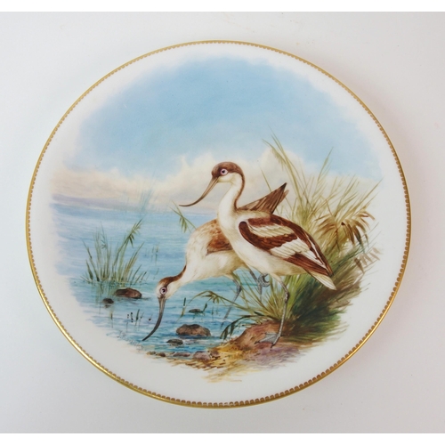 1117 - A Royal Worcester painted plate by James Bradley