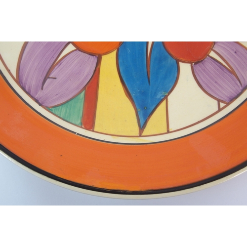 1145 - A Clarice Cliff Art Deco Berries pattern plate