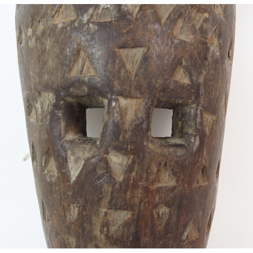 13 - An African carved wood mask
