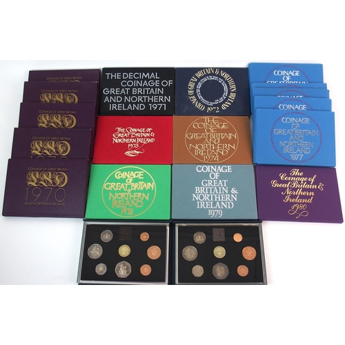 160 - Nineteen Elizabeth II proof sets