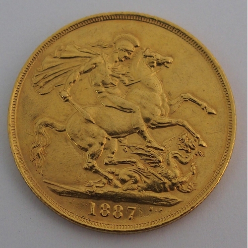 161 - 1887 Victoria �2 gold piece