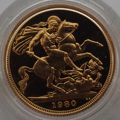 172A - Three Elizabeth II  Gold proof Sovereigns