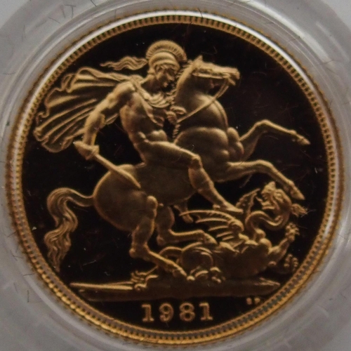 172A - Three Elizabeth II  Gold proof Sovereigns