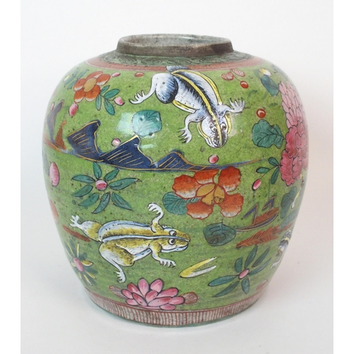 4 - A Chinese clobbered ginger jar