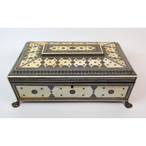 64 - A Vizagapatam ivory sewing box