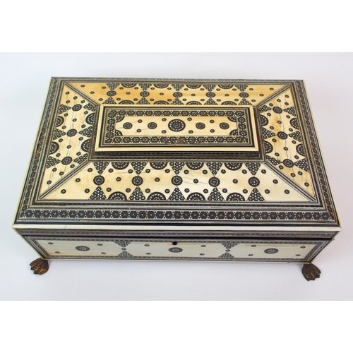 64 - A Vizagapatam ivory sewing box