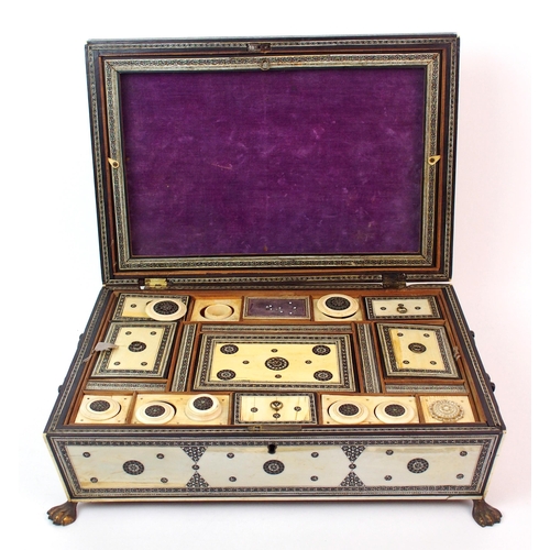 64 - A Vizagapatam ivory sewing box