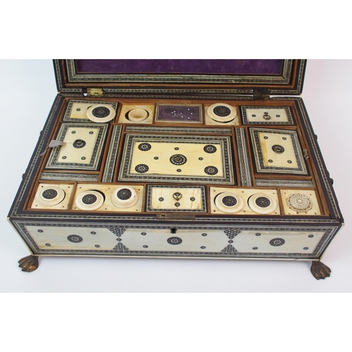 64 - A Vizagapatam ivory sewing box