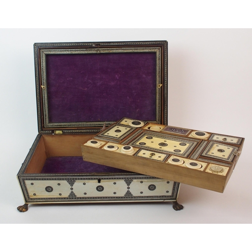 64 - A Vizagapatam ivory sewing box