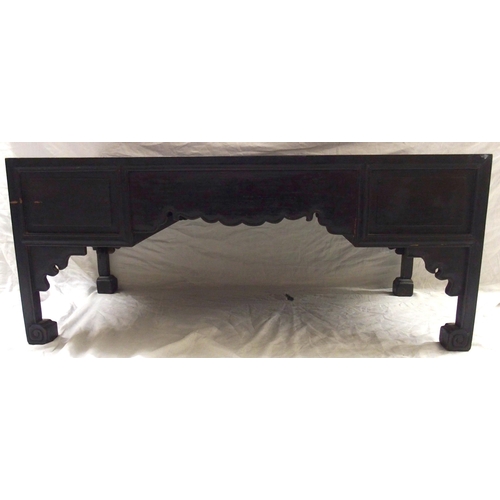 66 - A pair of Chinese hardwood rectangular low tables