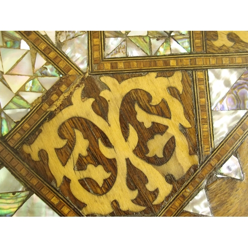 78 - A Moorish octagonal inlaid table