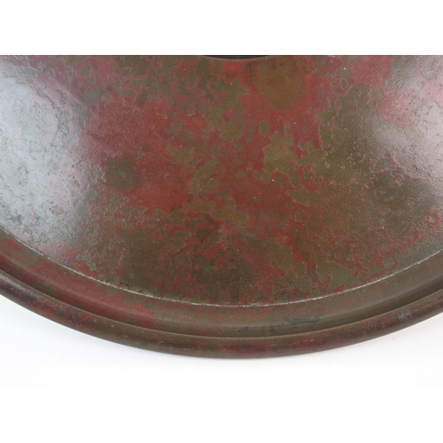 82 - A Japanese bronze circular bowl