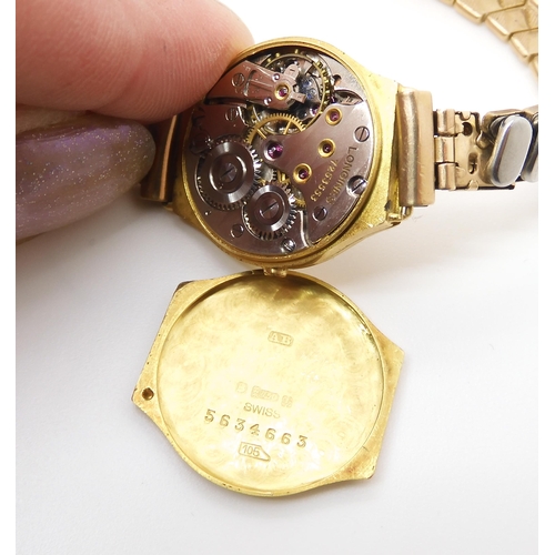 629 - PLEASE NOTE:An 18ct gold cased gents watch head with London import marks WITHDRAWNA ladies 18ct case... 