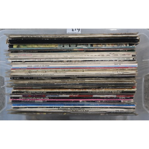 613 - A collection of vinyl LP records and singles with The Rolling Stones, Fruity (compilation), Super Gr... 