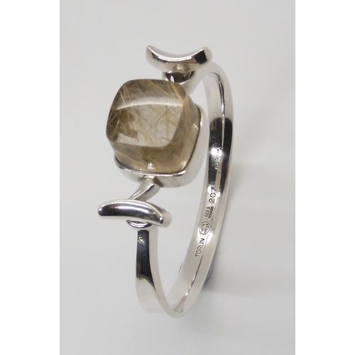 673 - A SILVER GEORG JENSEN BANGLEdesigned in the 1960's, by Vivianna Torun Bulow Hube for Georg Jensen, b... 