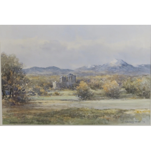 831 - WATSON WOOD Doune Castle, signed, watercolour, 25 x 36cm and another (2)