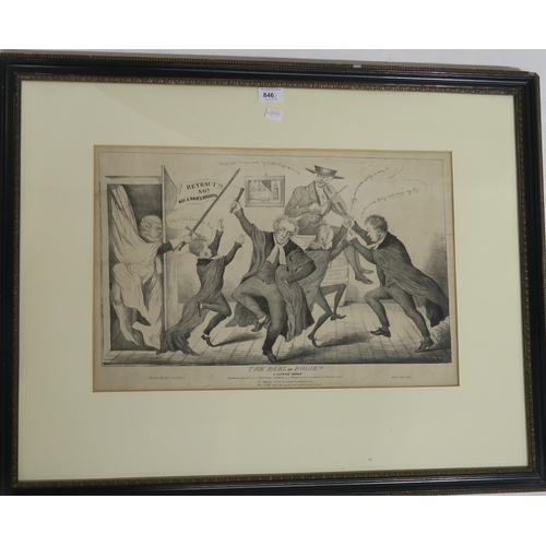 846 - AFTER METTAY ENGRAVED BY ZINGG The Port of Naples,35 X 44cm and The Reel of Bogie (2)... 